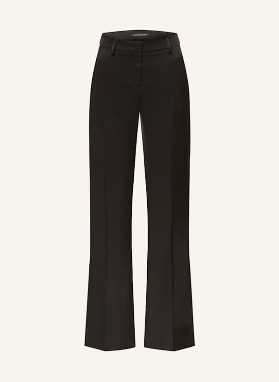 LUISA CERANO Satinhose SCHWARZ