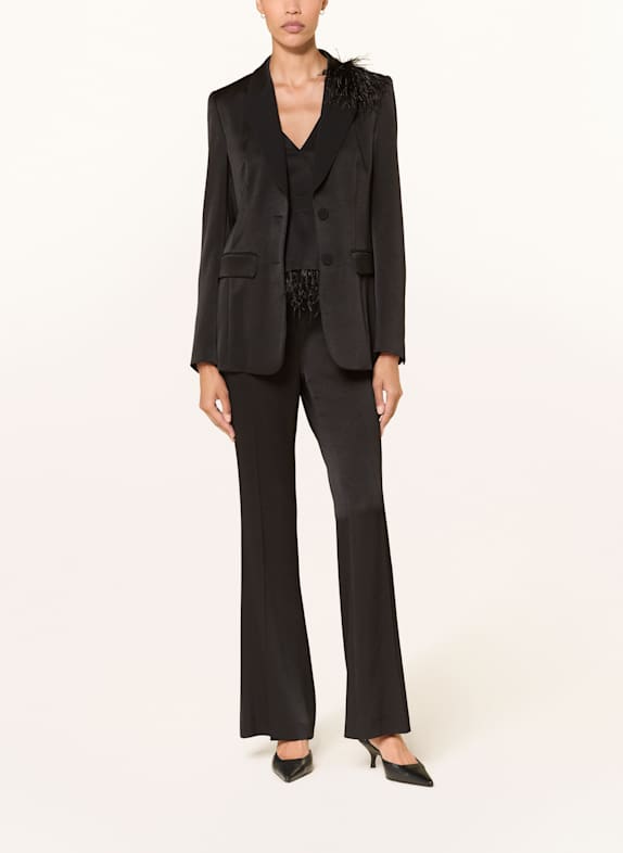 LUISA CERANO Satinblazer SORT