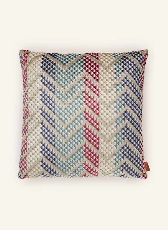 MISSONI Home Poduszka dekoracyjna SQUAME z wypełnieniem puchowym SZARY / FUKSJA / PETROL