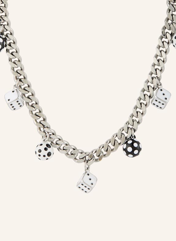 MARC JACOBS DICE necklace SILVER