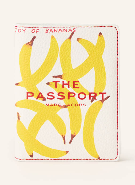 MARC JACOBS Etui na paszport BANANAS BIAŁY / ŻÓŁTY