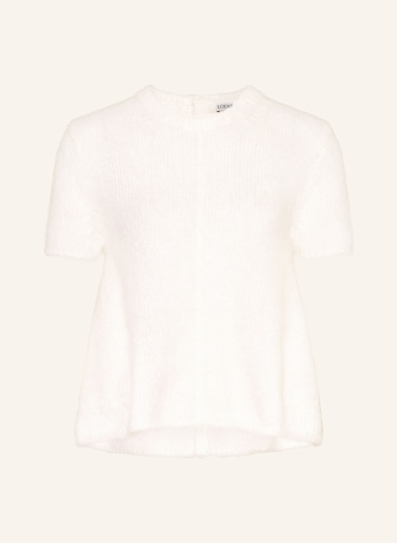 LOEWE Strickshirt mit Mohair CREME