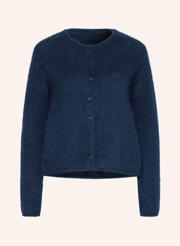 LOEWE Strickjacke mit Mohair DUNKELBLAU