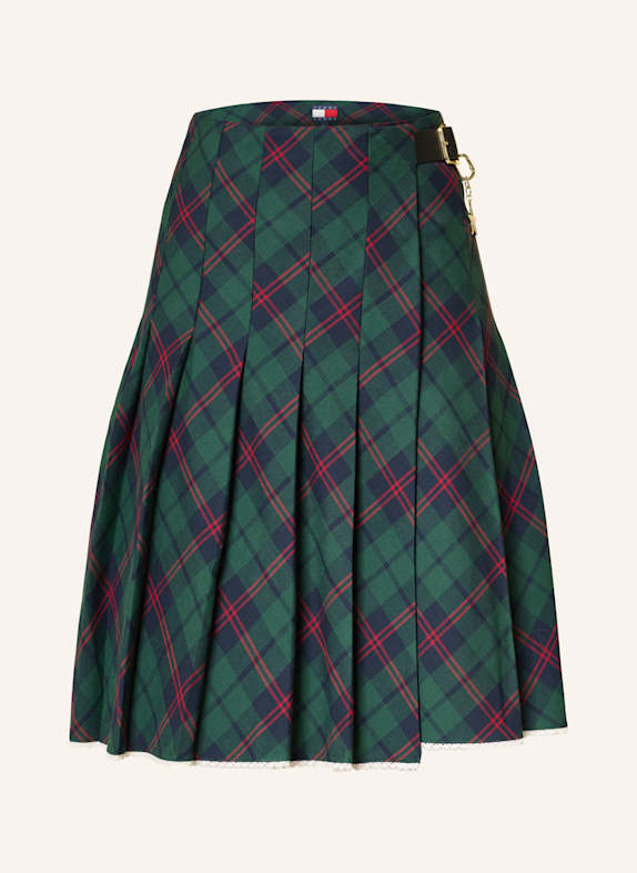 TOMMY JEANS Wickelrock DUNKELGRÜN