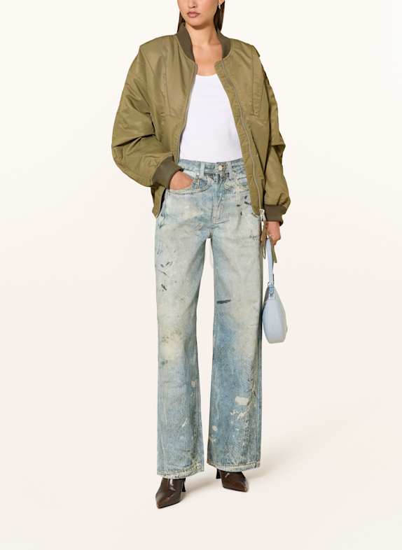 GESTUZ Wide Leg Jeans GZCORNELIA 108834 Printed denim blue