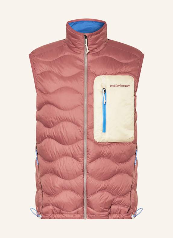 Peak Performance Kamizelka puchowa UTILITY HELIUM JASNOCZERWONY / ECRU