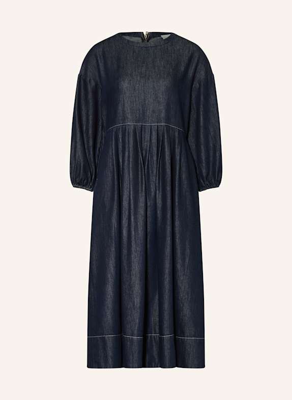 MORE Sukienka jeansowa z rękawami 3/4 GRANATOWY