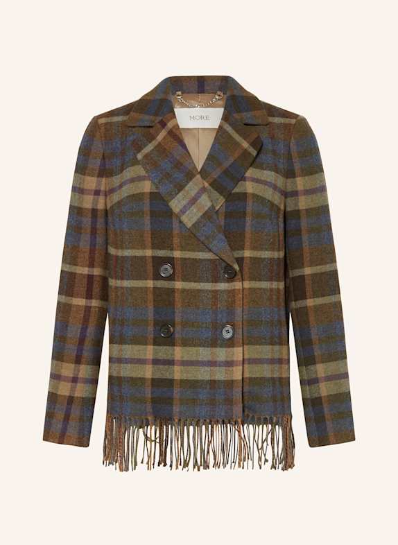 MORE Pea coat BROWN / GREEN / TEAL