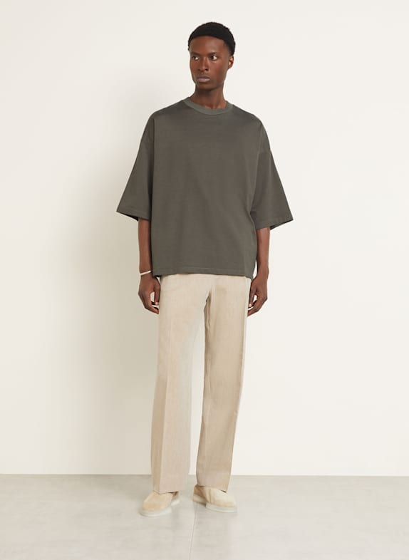 FEAR OF GOD Oversized tričko KHAKI