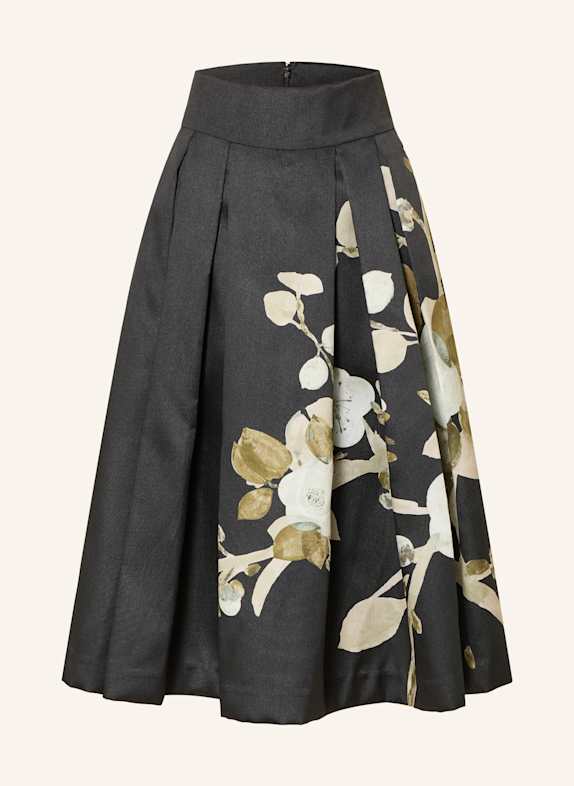 dea kudibal Faltenrock aus Satin SCHWARZ / CREME / GRÜN