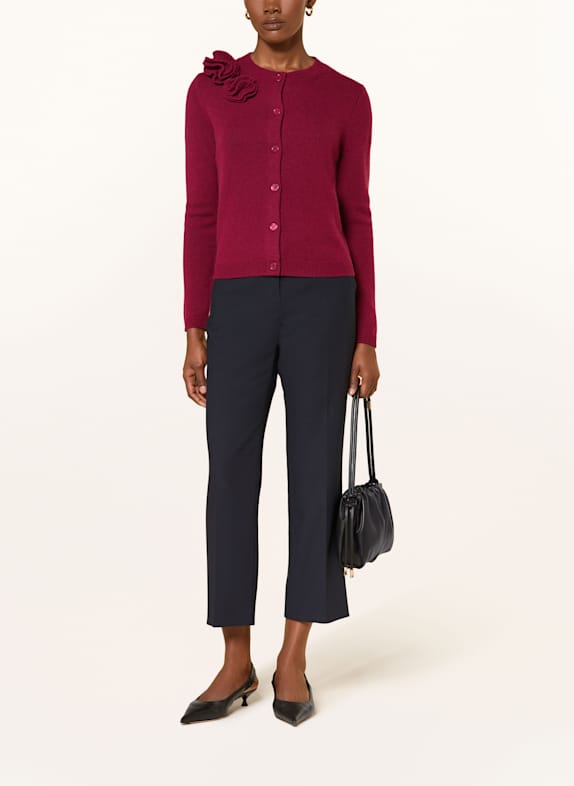 lilienfels Vest met kasjmier DONKERROOD