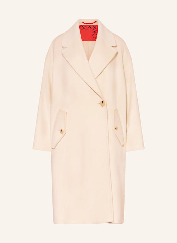 MAX & Co. Wollmantel MCOCACTUS mit Cashmere WEISS