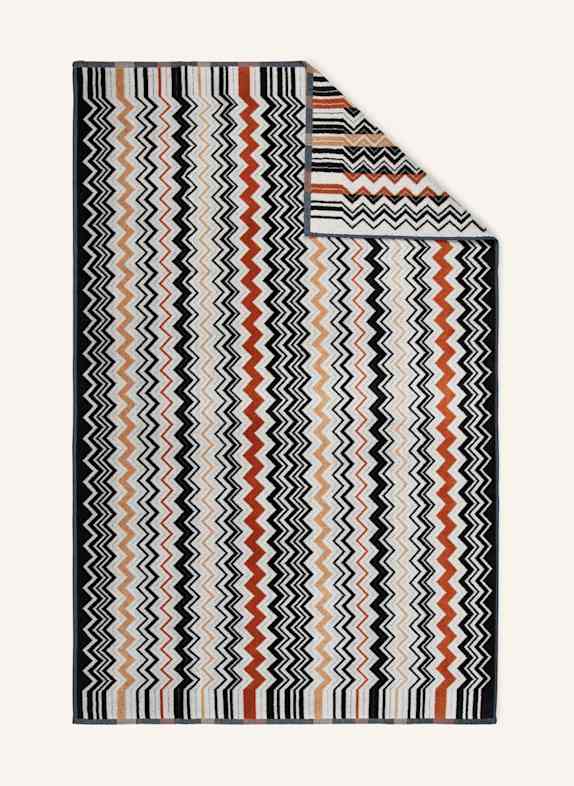 MISSONI Home Ręcznik kąpielowy BERNARD CZARNY / JASNOBRĄZOWY / POMARAŃCZOWY