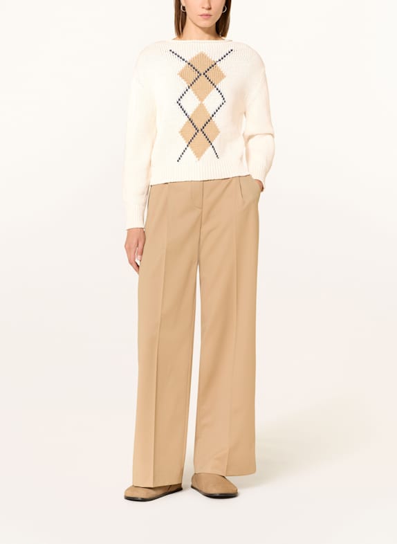 darling harbour Pullover creme / taupe / navy