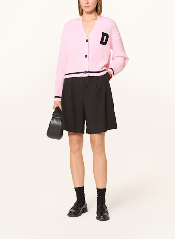 darling harbour Strickjacke light pink / navy