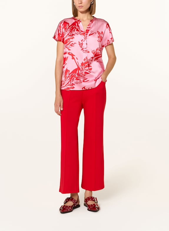 darling harbour Blusenshirt aus Seide PINK / RED