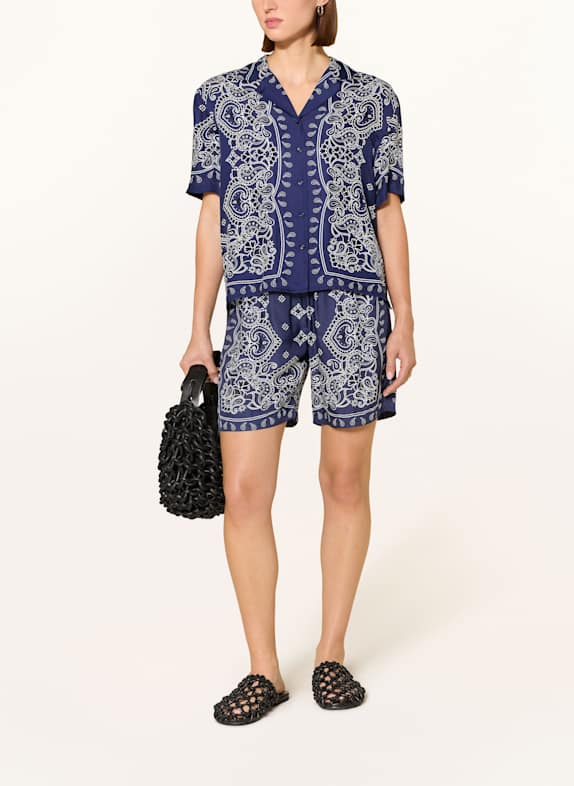 darling harbour Bluse med silke NAVY