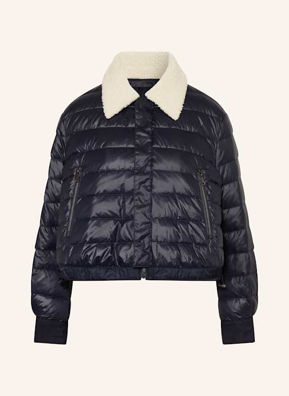 LUISA CERANO Reversible down jacket DARK BLUE