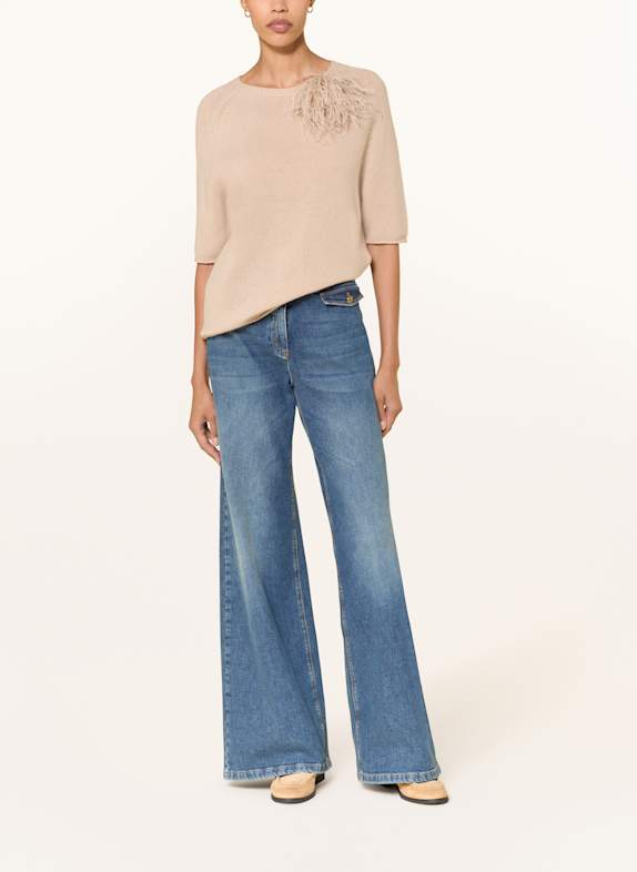 LUISA CERANO stickad tröja BEIGE