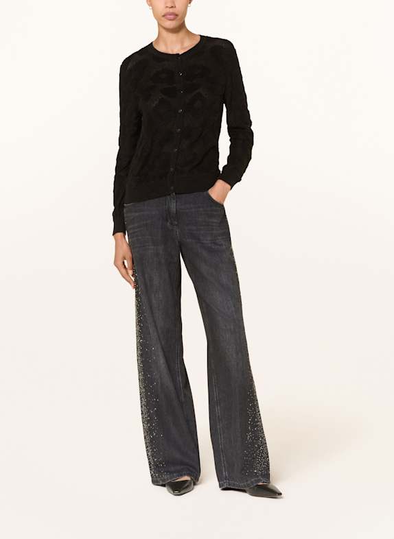 LUISA CERANO Strickjacke SCHWARZ