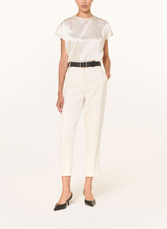 LUISA CERANO Bluse i silke CREME