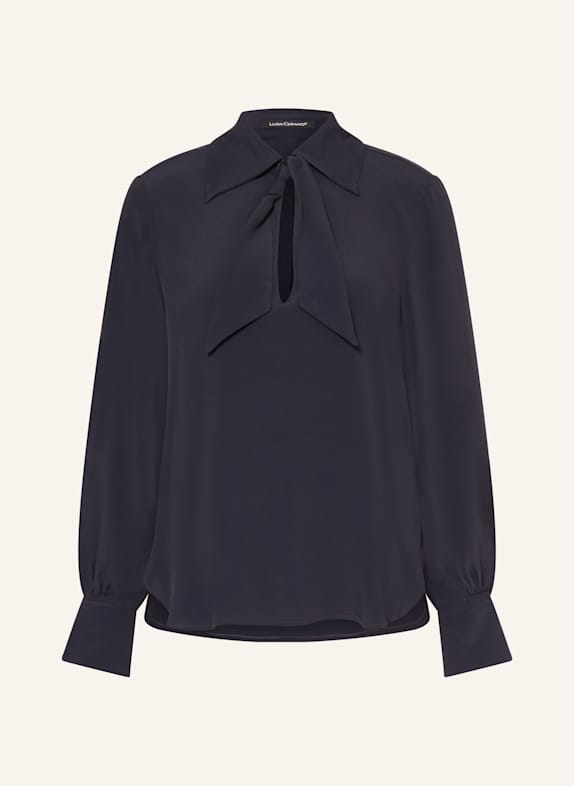LUISA CERANO Bluzka z jedwabiu GRANATOWY