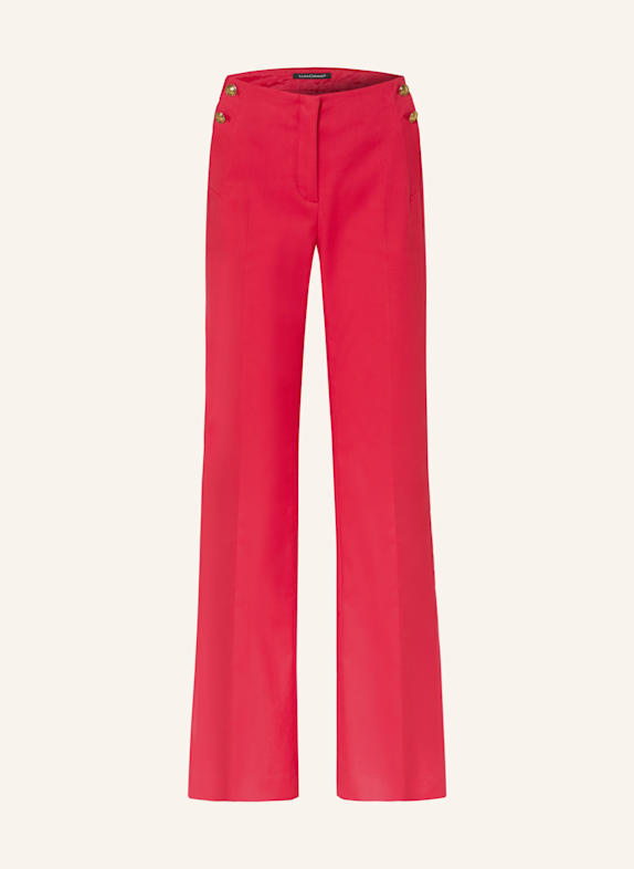 LUISA CERANO Spodnie bootcut CZERWONY
