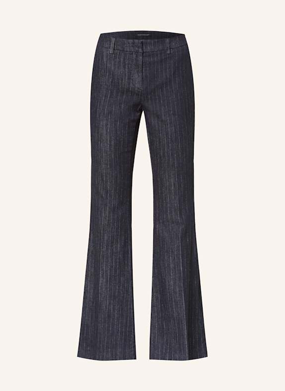 LUISA CERANO Bootcut džíny s třpytivou přízí 2521 denim pin stripe