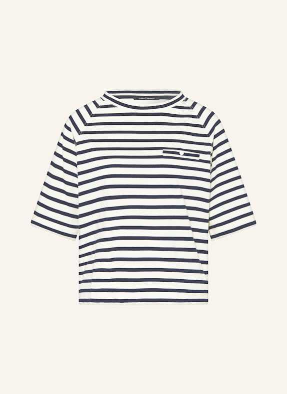 LUISA CERANO T-shirt GRANATOWY / BIAŁY