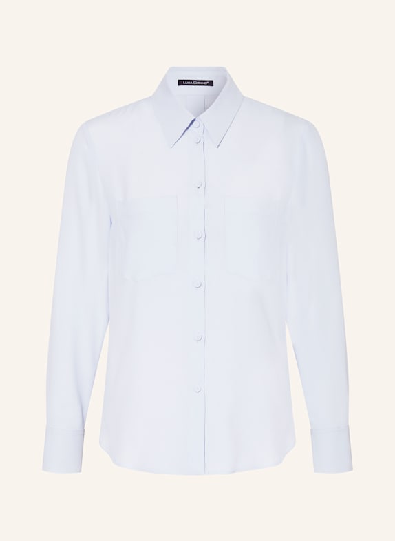 LUISA CERANO Hemdbluse mit Seide HELLBLAU