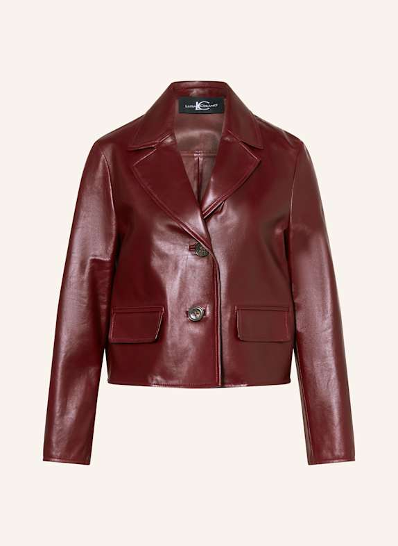 LUISA CERANO Lederjacke DUNKELROT