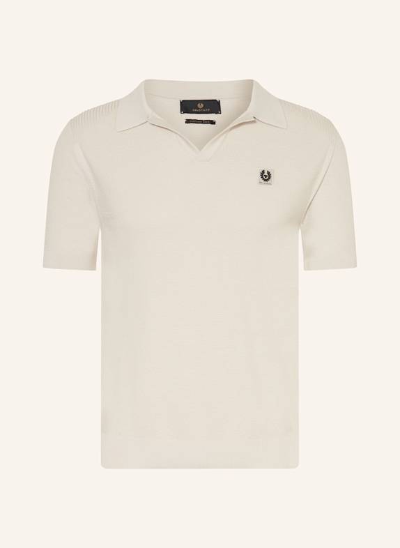 BELSTAFF Strick-Poloshirt COAST mit Seide CREME