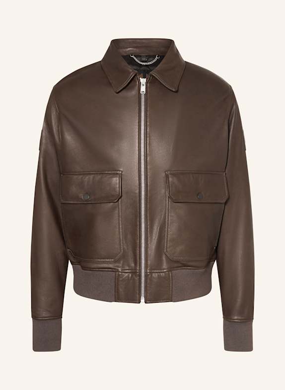 BELSTAFF PILOT leather jacket OLIVE