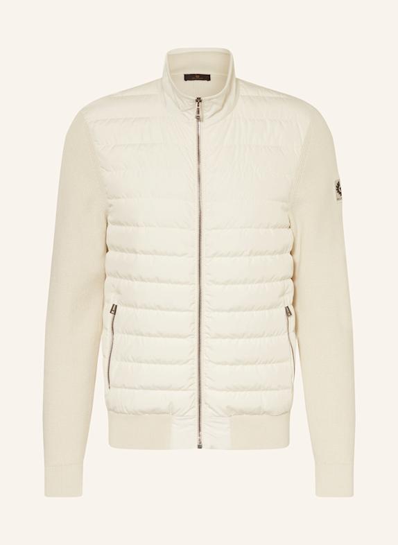 BELSTAFF CONTROL down jacket in mixed materials CREAM