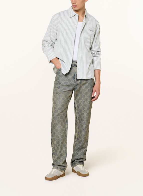 DAILY PAPER Overhemd Comfort Fit LICHTGROEN / WIT