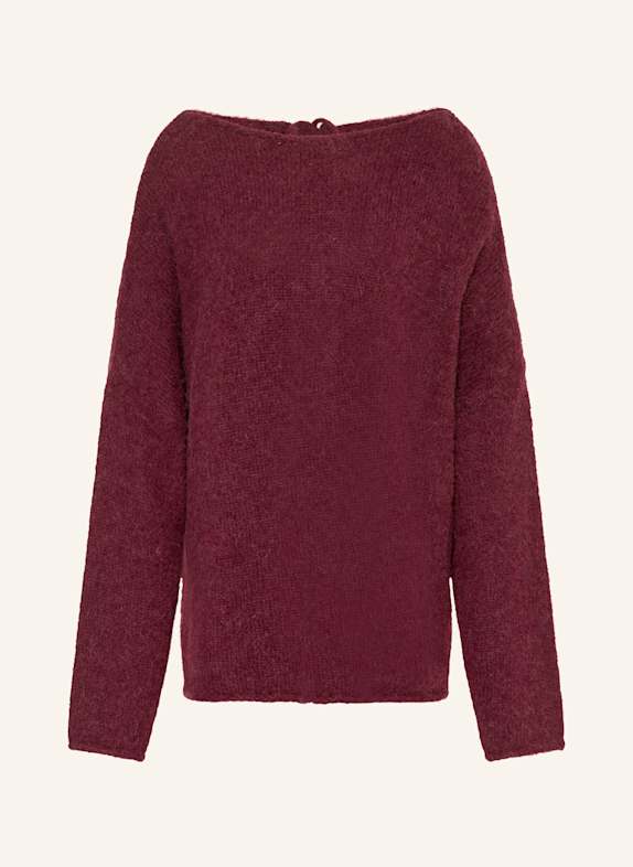 by Aylin Koenig Strickjacke MANA mit Alpaka DUNKELROT