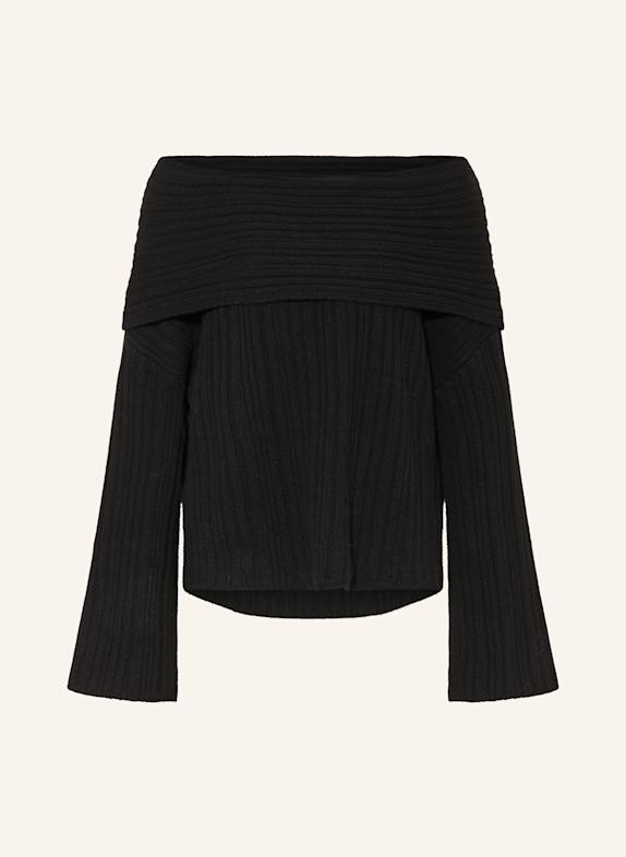 by Aylin Koenig Off-Shoulder-Pullover LIANA SCHWARZ