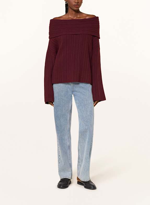 by Aylin Koenig Off-shoulder trui LIANA DONKERROOD