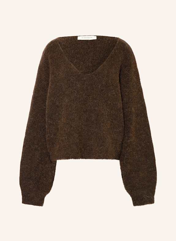 by Aylin Koenig Pullover PARIS 2.0 mit Alpaka DUNKELBRAUN