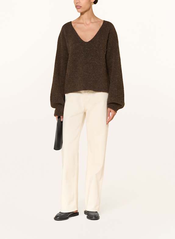 by Aylin Koenig Trui PARIS 2.0 met alpaca MARRON FONCÉ