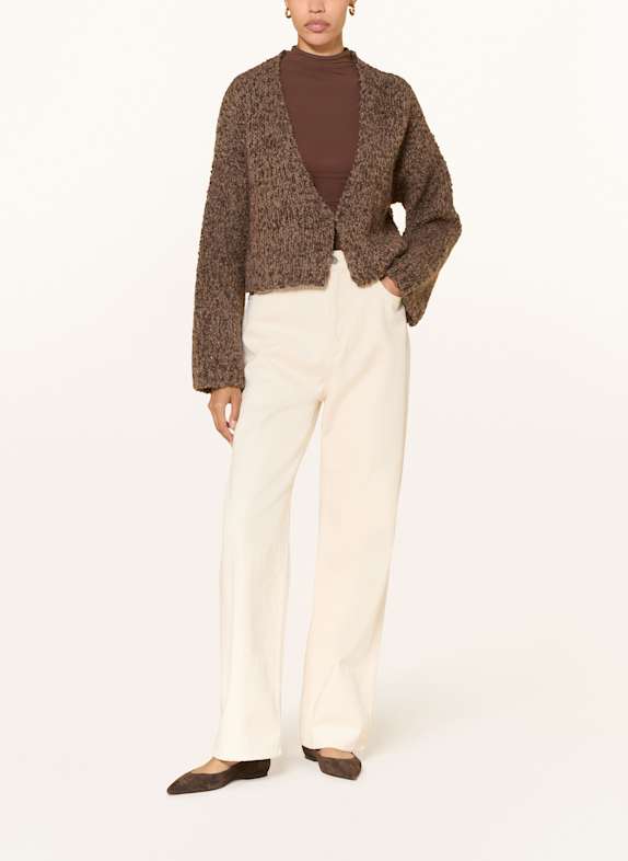 by Aylin Koenig Vest FRIEDI met alpaca MARRON FONCÉ
