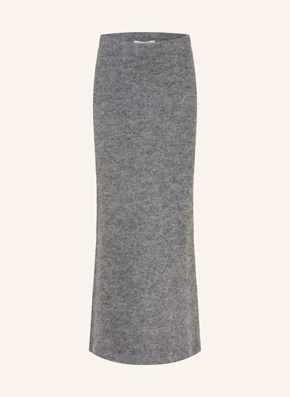 by Aylin Koenig Spódnica z dzianiny BEA z dodatkiem alpaki SZARY