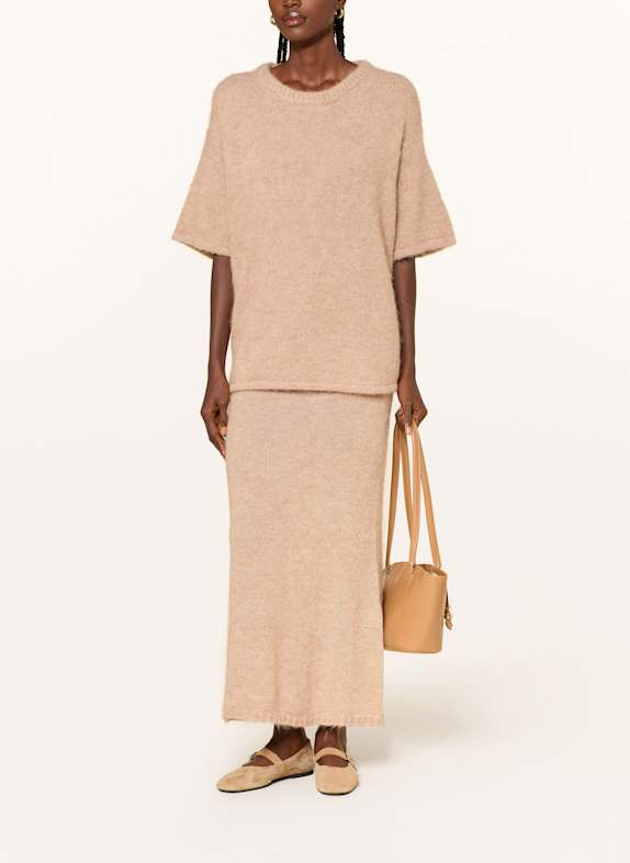 by Aylin Koenig Gebreide rok BEA met alpaca CAMEL