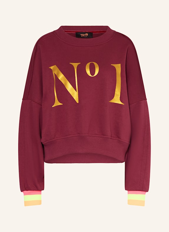 miss goodlife Sweatshirt DUNKELROT / GOLD