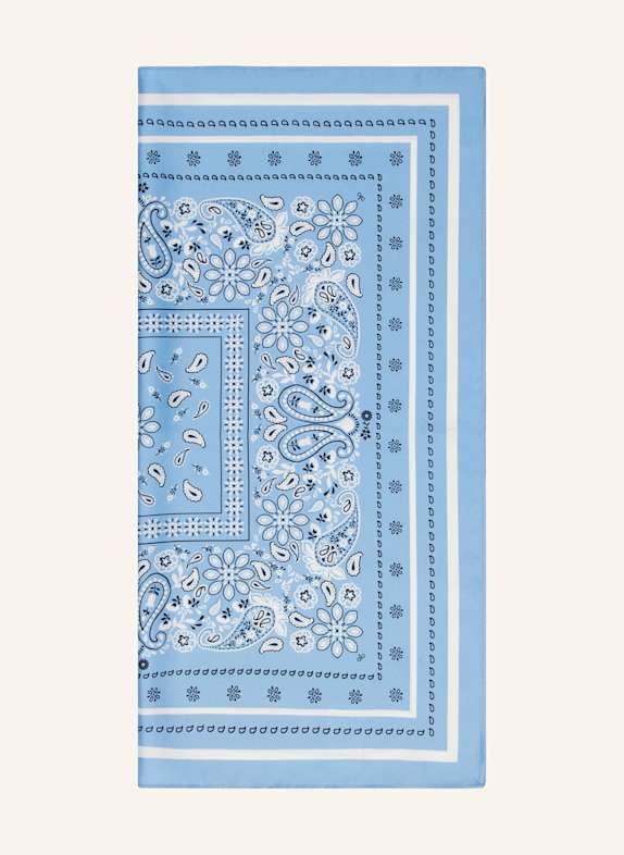 darling harbour Seidentuch HELLBLAU / WEISS