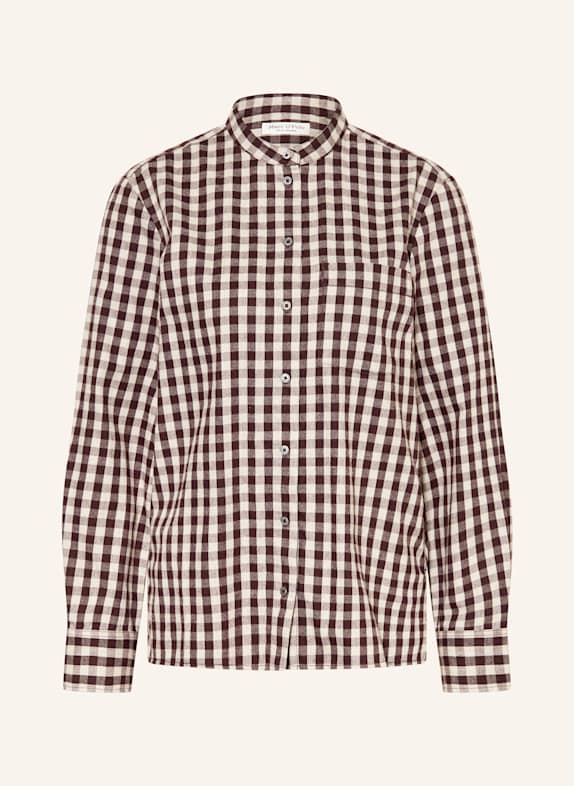Marc O'Polo Bluse BEIGE / DUNKELBRAUN