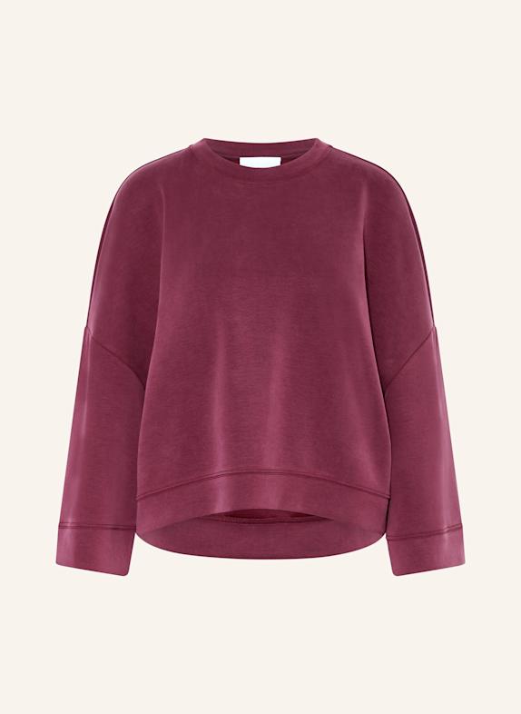 Rich & Royal Sweatshirt mit 3/4-Arm DUNKELROT
