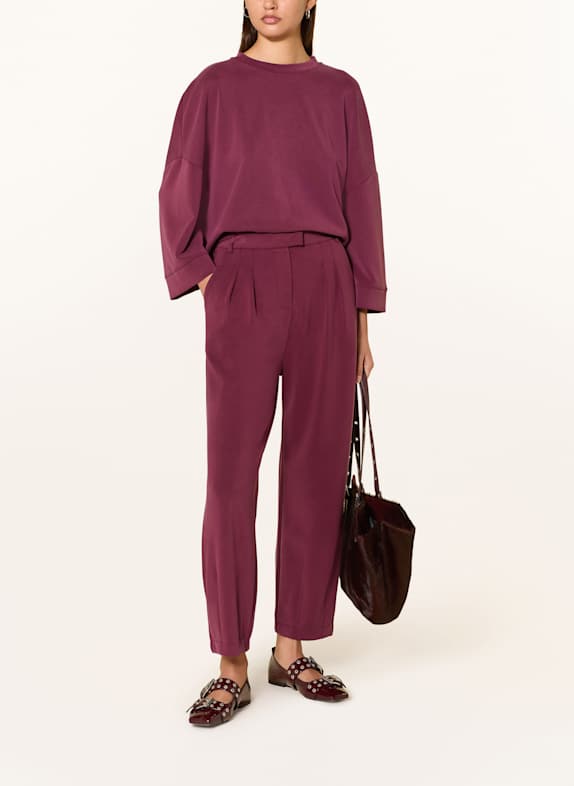 Rich 
Royal 7/8 trousers made of jersey DARK RED