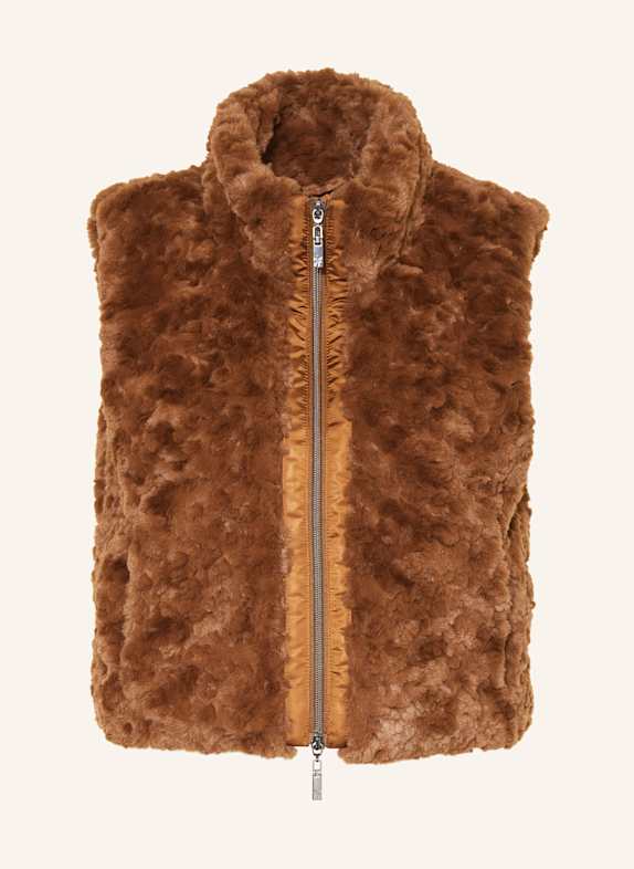 monari Kunstfell-Weste BRAUN