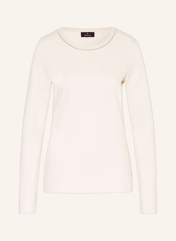 monari Longsleeve mit Schmucksteinen ECRU